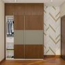 Wardrobe In Walnut Bronze - Livspace
