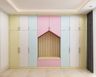 Pastel-Toned Swing Wardrobe Design - Livspace