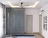 4-Door Wardrobe Design With External Drawers - Livspace