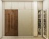 Dual-Toned Sliding Wardrobe Design - Livspace