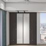 Wardrobe With Frosted Glass - Livspace