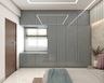 Silver Grey Cupboard Design - Livspace