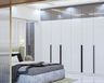 Black And White Bedroom Wardrobe Design - Livspace