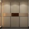 Compact Irish Cream Walk-In Wardrobe - Livspace