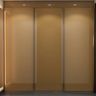 3-Door Wardrobe Design With Ambient Lighting - Livspace