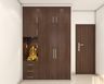 Brown 2-Door Swing Wardrobe Design - Livspace