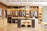 Floor-To-Ceiling Wooden Walk-In Wardrobe Design