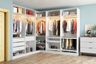 Open Walk-In Wardrobe Design In White
