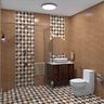 Ceramic Checkerboard Multicoloured Bathroom Tile Design - Livspace