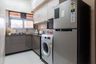 Modular Grey ad White L-Shaped Kitchen Design