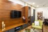 TV Unit Design In Slate Grey And Walnut Bronze - Livspace