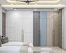 6 Door Multicolour Swing Wardrobe Design - Livspace