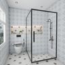 Bathroom Design With Glass Cubicle - Livspace