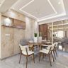 Square Peripheral False Ceiling Design With POP - Livspace