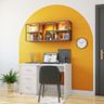 Jester Yellow Wall Paint Design For Home Offices - Livspace