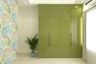 Lime-Toned 4-Door Swing Wardrobe Design - Livspace
