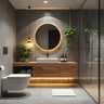 Bathroom Design with Grey Tiles