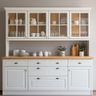 Crockery Unit Design in Off-White