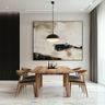 Dining Room Design with Wooden Table