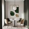 Dining Room Design with Circular Table