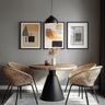 Dining Room Design with Rattan Chairs