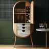 Home Bar Design with Wine Bottle Racks