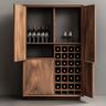 Home Bar Design with Wooden Finish