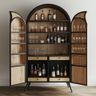 Home Bar Design with Brown and Black Laminate