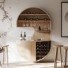 Home Bar Design with Brown Laminate