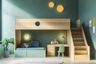 Kids Bedroom Design with Bunk Bed