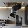 Spiral Staircase Design with Metal