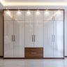 White 4-Door Wardrobe Design