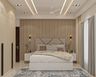 Guest Bedroom Design with Beige Wardrobe