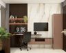 Home Office Design with TV Unit