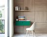 Home Office Design with Wood Paneling