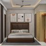 Kids Bedroom Design with Wooden Double Bed