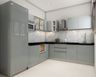 Silver L-Shaped Kitchen Design