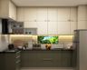 L-Shaped Kitchen Design with Granite Countertop