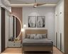 Master Bedroom Design with Abstract Wall Art