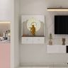 Wall-Mounted White Pooja Unit Design
