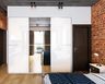 3-Door Sliding Wardrobe Design