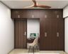 4-Door Swing Wardrobe With A Study Unit - Livspace