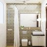 White Bathroom Design - Livspace