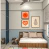 10x10 Ft Boys Room Design With Blue And White Walls - Livspace