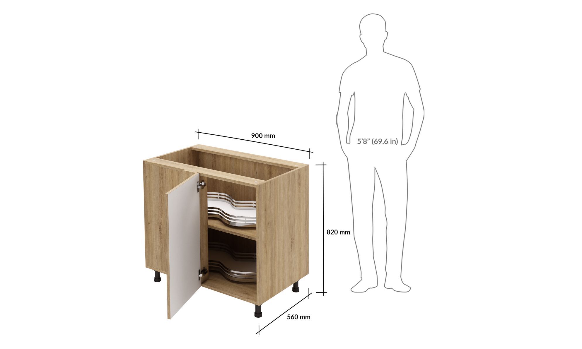 Kitchen Cabinet Design: Base Units Cabinet Ideas & Images - Blind ...