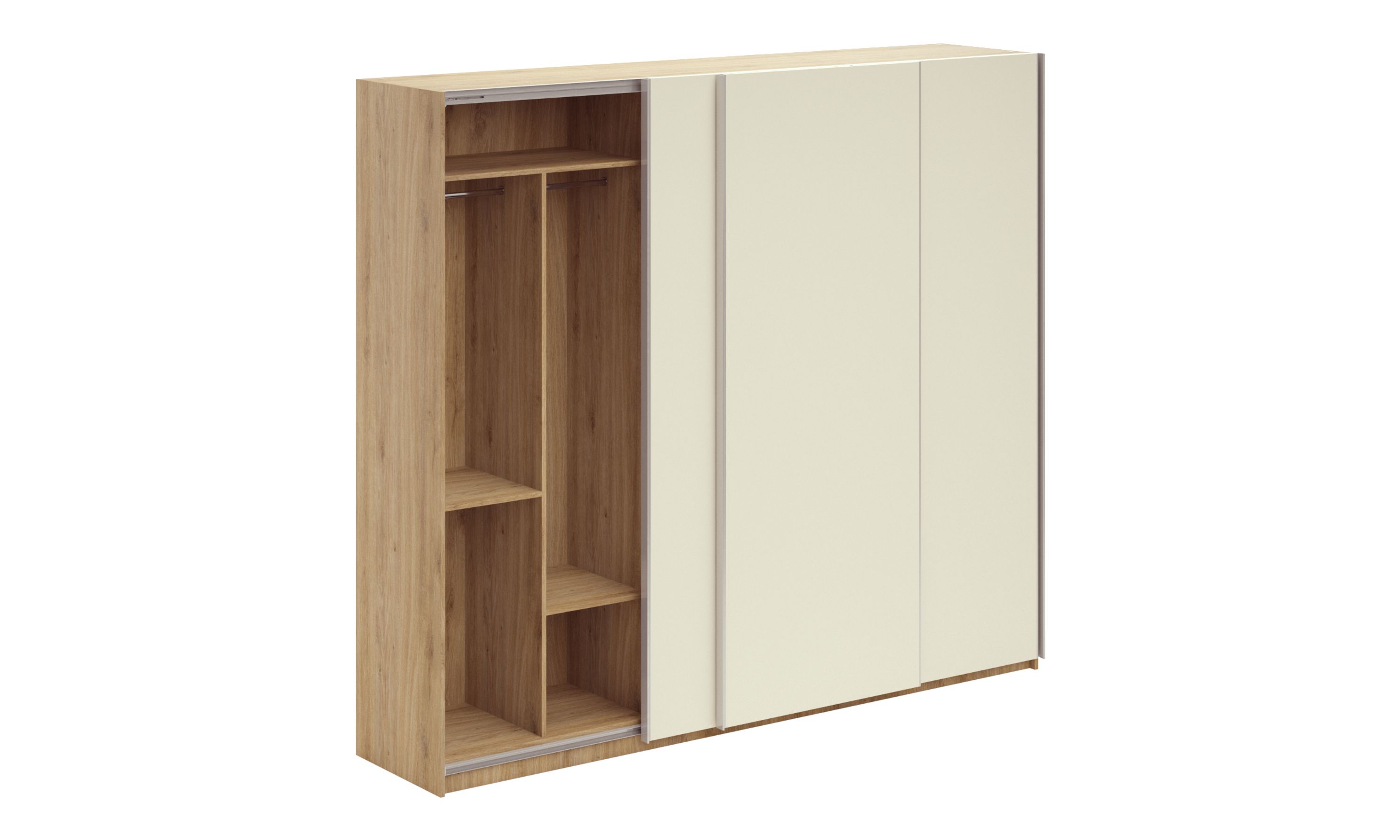 Everything you need to know about wardrobe unit - Overlay Sliding 3-Door