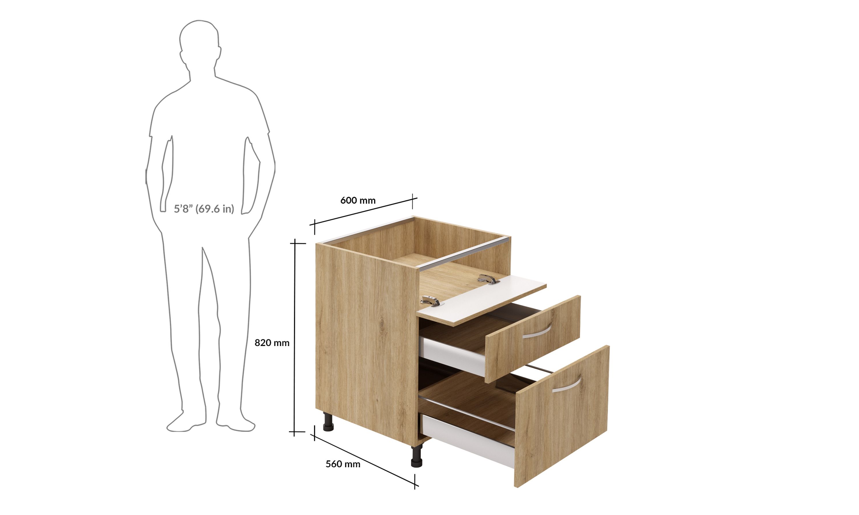 Kitchen Cabinet Design: Base Units Cabinet Ideas & Images - Hob Unit