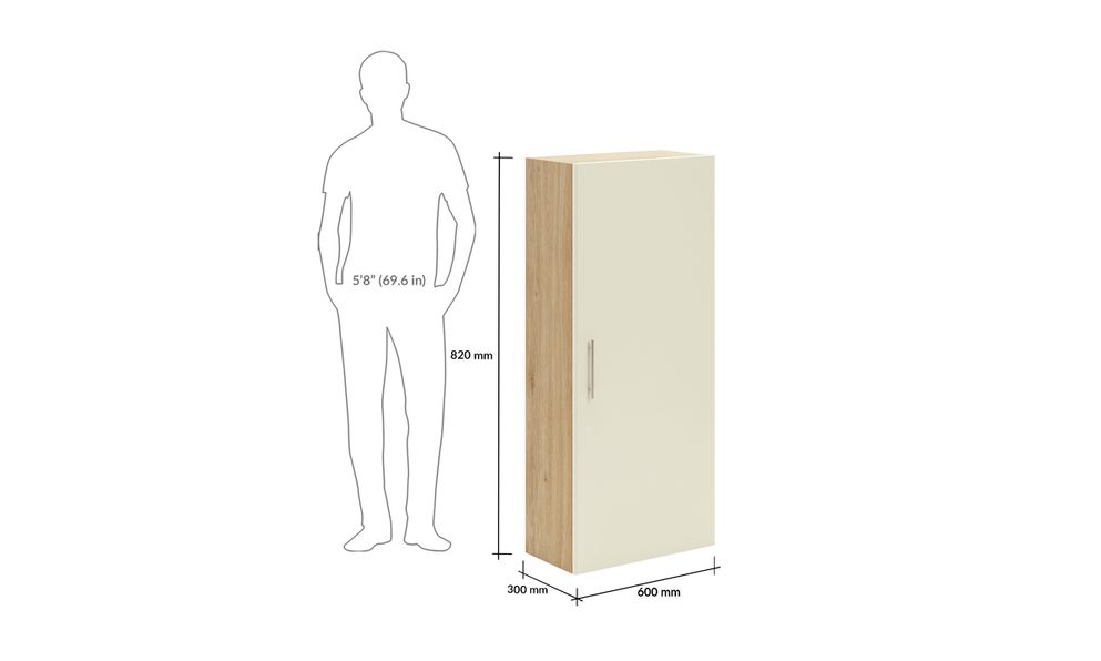 Dresser Wall Unit, 1400 mm