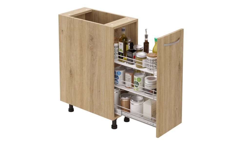 Spice Pullout, 3-tier SS Basket
