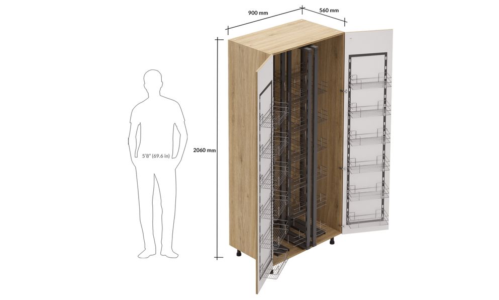 Tall Unit, Full Pantry Pullout